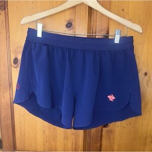 Rabbit Running Women's XL Fuel N Fly 4" Shorts Run Lightweight Zip Pocket READ
